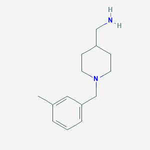 {1-[(3-Methylphenyl)methyl]piperidin-4-yl}methanamine