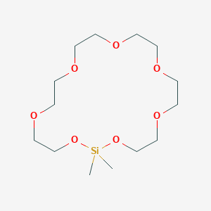 molecular formula C14H30O7Si B3156843 1,1-Dimethylsila-20-crown-7 CAS No. 83890-23-7