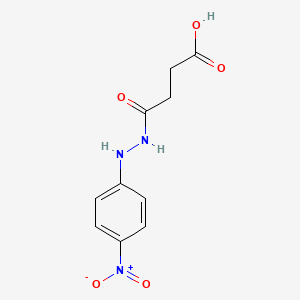 molecular formula C10H11N3O5 B3156874 4-[2-(4-Nitrophenyl)hydrazino]-4-oxobutanoic acid CAS No. 83993-30-0