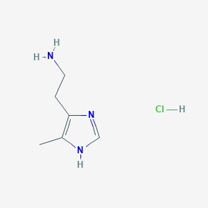 molecular formula C6H12ClN3 B3156904 2-(5-methyl-1H-imidazol-4-yl)ethan-1-amine hydrochloride CAS No. 84103-51-5