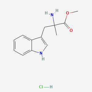 molecular formula C13H17ClN2O2 B3156911 Methyl 2-amino-3-(1H-indol-3-yl)-2-methylpropanoate hydrochloride CAS No. 84120-83-2