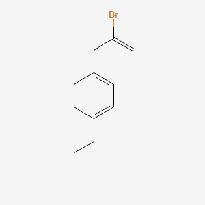 molecular formula C12H15B B3156934 2-Bromo-3-(4-n-propylphenyl)-1-propene CAS No. 842140-43-6