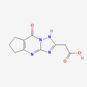(8-Oxo-5,6,7,8-tetrahydro-4H-cyclopenta[d][1,2,4]-triazolo[1,5-a]pyrimidin-2-yl)-acetic acid