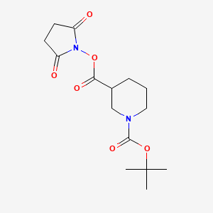 Piperidine-1,3-dicarboxylic acid 1-tert-butyl ester 3-(2,5-dioxo-pyrrolidin-1-yl)ester