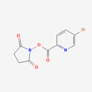 B3156992 5-Bromopyridine-2-carboxylic acid succinimidyl ester CAS No. 843673-49-4