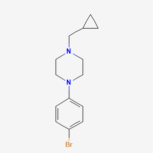 molecular formula C14H19BrN2 B3157007 1-(4-Bromophenyl)-4-cyclopropylmethylpiperazine CAS No. 844431-61-4