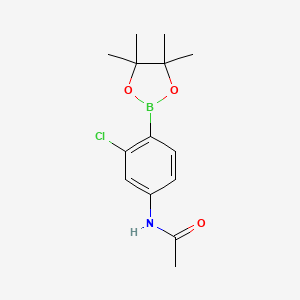 Acetamide, n-[3-chloro-4-(4,4,5,5-tetramethyl-1,3,2-dioxaborolan-2-yl)phenyl]-