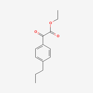 molecular formula C13H16O3 B3157100 Ethyl 4-n-propylbenzoylformate CAS No. 845790-55-8