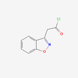 molecular formula C9H6ClNO2 B3157153 1,2-Benzisoxazol-3-ylacetyl chloride CAS No. 84637-43-4
