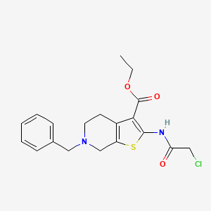 Ethyl 6-benzyl-2-[(chloroacetyl)amino]-4,5,6,7-tetrahydrothieno[2,3-c]pyridine-3-carboxylate