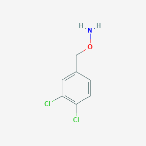 molecular formula C7H7Cl2NO B3157231 O-[(3,4-dichlorophenyl)methyl]hydroxylamine CAS No. 84772-12-3