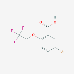 molecular formula C9H6BrF3O3 B3157243 5-bromo-2-(2,2,2-trifluoroethoxy)benzoic Acid CAS No. 847786-18-9
