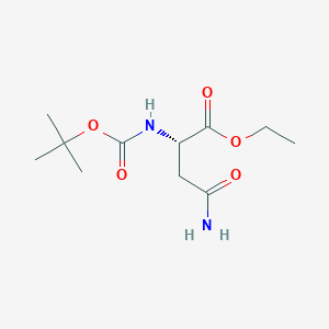 (S)-Ethyl 4-amino-2-((tert-butoxycarbonyl)amino)-4-oxobutanoate