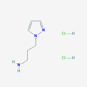 molecular formula C6H13Cl2N3 B3157368 3-(1H-Pyrazol-1-YL)propan-1-amine dihydrochloride CAS No. 848655-53-8