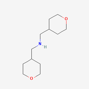 molecular formula C12H23NO2 B3157371 Bis((tetrahydro-2H-pyran-4-yl)methyl)amine CAS No. 848821-05-6