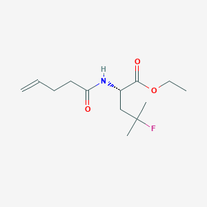 (S)-ethyl 4-fluoro-4-methyl-2-(pent-4-enamido)pentanoate