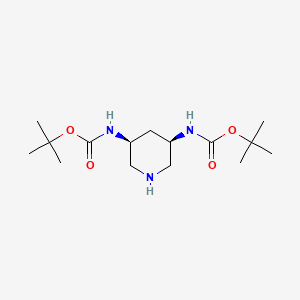 (3R,5S)-3,5-bis-(tert-butoxycarbonylamino)-piperidine
