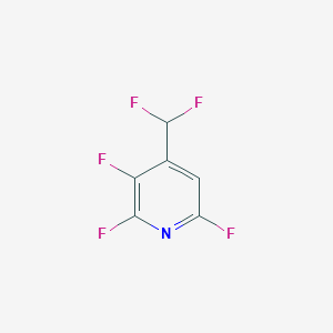 molecular formula C6H2F5N B3157436 4-(Difluoromethyl)-2,3,6-trifluoropyridine CAS No. 84940-49-8