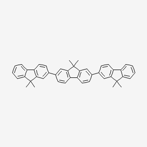 molecular formula C45H38 B3157697 2,7-bis(9,9-dimethylfluoren-2-yl)-9,9-dimethylfluorene CAS No. 851478-90-5