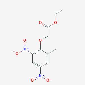 molecular formula C11H12N2O7 B3157735 Ethyl (2-methyl-4,6-dinitrophenoxy)acetate CAS No. 85196-34-5