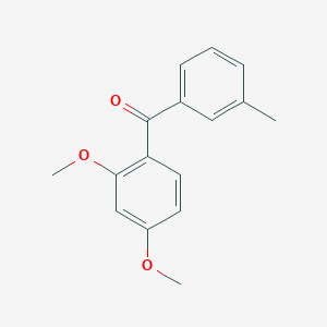 molecular formula C16H16O3 B3157918 (2,4-Dimethoxyphenyl)(m-tolyl)methanone CAS No. 854025-57-3