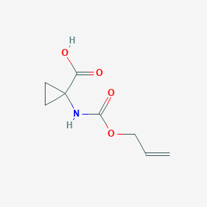 molecular formula C8H11NO4 B3157990 1-Allyloxycarbonylamino-cyclopropanecarboxylic acid CAS No. 85452-36-4