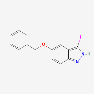 molecular formula C14H11IN2O B3157992 5-(benzyloxy)-3-iodo-1H-indazole CAS No. 854632-98-7
