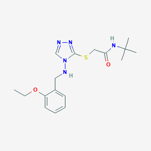molecular formula C17H25N5O2S B315802 N-(tert-butyl)-2-({4-[(2-ethoxybenzyl)amino]-4H-1,2,4-triazol-3-yl}sulfanyl)acetamide 