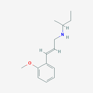 molecular formula C14H21NO B3158036 (Butan-2-yl)[(2E)-3-(2-methoxyphenyl)prop-2-en-1-yl]amine CAS No. 854947-27-6