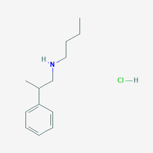 molecular formula C13H22ClN B3158079 Butyl(2-phenylpropyl)amine hydrochloride CAS No. 855385-45-4