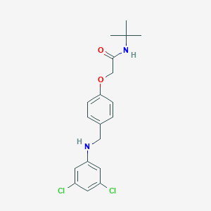 molecular formula C19H22Cl2N2O2 B315808 N-tert-butyl-2-(4-{[(3,5-dichlorophenyl)amino]methyl}phenoxy)acetamide 