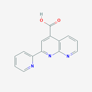 molecular formula C14H9N3O2 B3158098 2-(Pyridin-2-yl)-1,8-naphthyridine-4-carboxylic acid CAS No. 855521-71-0