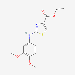 2-(3,4-Dimethoxy-phenylamino)-thiazole-4-carboxylic acid ethyl ester