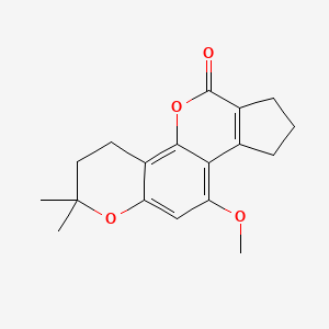 10-methoxy-2,2-dimethyl-3,4,8,9-tetrahydro-2H-cyclopenta[c]pyrano[2,3-h]chromen-6(7H)-one