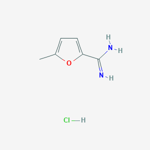 molecular formula C6H9ClN2O B3158157 5-Methyl-2-furancarboximidamide hydrochloride CAS No. 856173-27-8