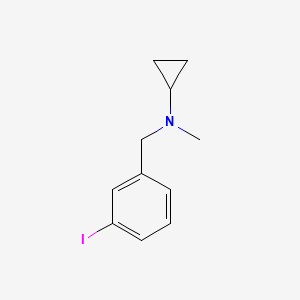 molecular formula C11H14IN B3158167 Cyclopropyl-(3-iodo-benzyl)-methyl-amine CAS No. 856252-60-3