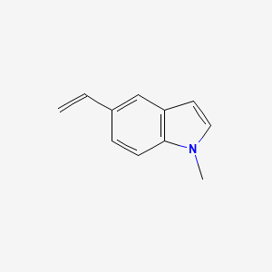 molecular formula C11H11N B3158218 5-Ethenyl-1-methyl-1H-indole CAS No. 85654-51-9