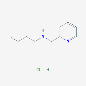 molecular formula C10H17ClN2 B3158259 Butyl[(pyridin-2-yl)methyl]amine hydrochloride CAS No. 856849-95-1