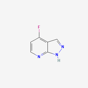 molecular formula C6H4FN3 B3158265 4-Fluoro-1H-pyrazolo[3,4-b]pyridine CAS No. 856859-50-2