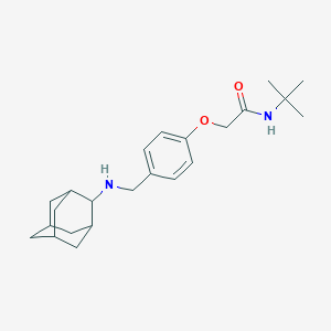 molecular formula C23H34N2O2 B315836 2-(4-{[(ADAMANTAN-2-YL)AMINO]METHYL}PHENOXY)-N-TERT-BUTYLACETAMIDE 