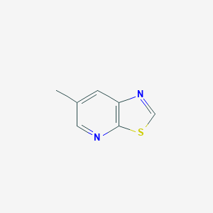 molecular formula C7H6N2S B3158451 6-Methylthiazolo[5,4-b]pyridine CAS No. 857970-07-1