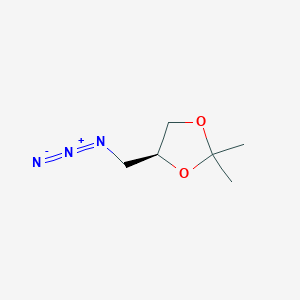 molecular formula C6H11N3O2 B3158468 2,2-Dimethyl-4(S)-4-azidomethyl-1,3-dioxalane CAS No. 85820-82-2