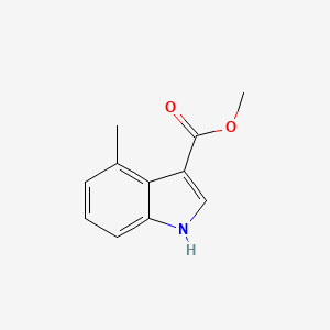 molecular formula C11H11NO2 B3158490 methyl 4-methyl-1H-indole-3-carboxylate CAS No. 858515-77-2