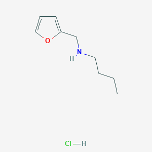 molecular formula C9H16ClNO B3158544 N-(2-Furylmethyl)-1-butanamine hydrochloride CAS No. 858796-69-7