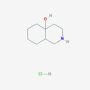 molecular formula C9H18ClNO B3158688 Decahydroisoquinolin-4a-ol hydrochloride CAS No. 860371-35-3