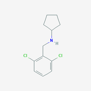 molecular formula C12H15Cl2N B315881 N-cyclopentyl-N-(2,6-dichlorobenzyl)amine 