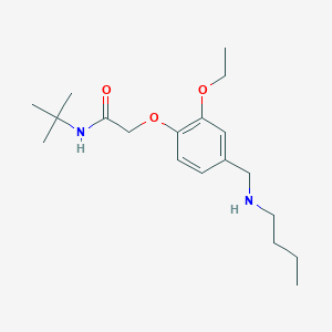 molecular formula C19H32N2O3 B315885 N-tert-butyl-2-{4-[(butylamino)methyl]-2-ethoxyphenoxy}acetamide 