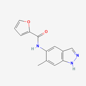 molecular formula C13H11N3O2 B3158939 N-(6-methyl-1H-indazol-5-yl)furan-2-carboxamide CAS No. 860650-80-2