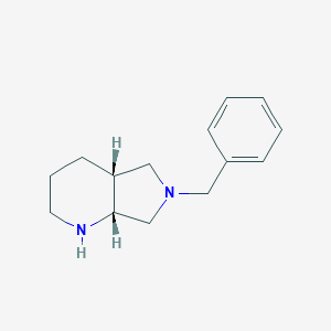 molecular formula C14H20N2 B031590 (4aR,7aR)-octahydro-6-(phenylmethyl)-1H-吡咯并[3,4-b]吡啶 CAS No. 161594-54-3