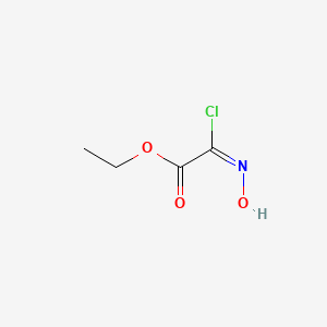 molecular formula C4H6ClNO3 B3159141 Ethyl 2-chloro-2-(hydroxyimino)acetate CAS No. 861135-87-7